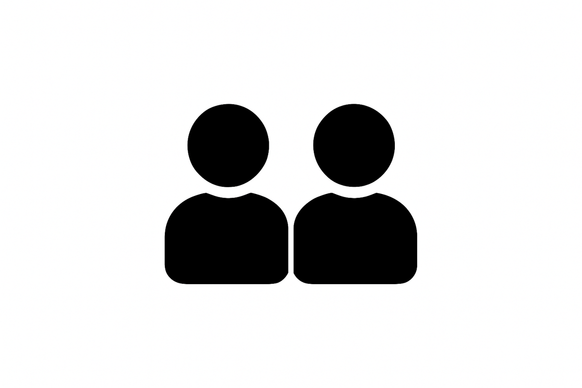 can you make both people look the same, solid black heaad