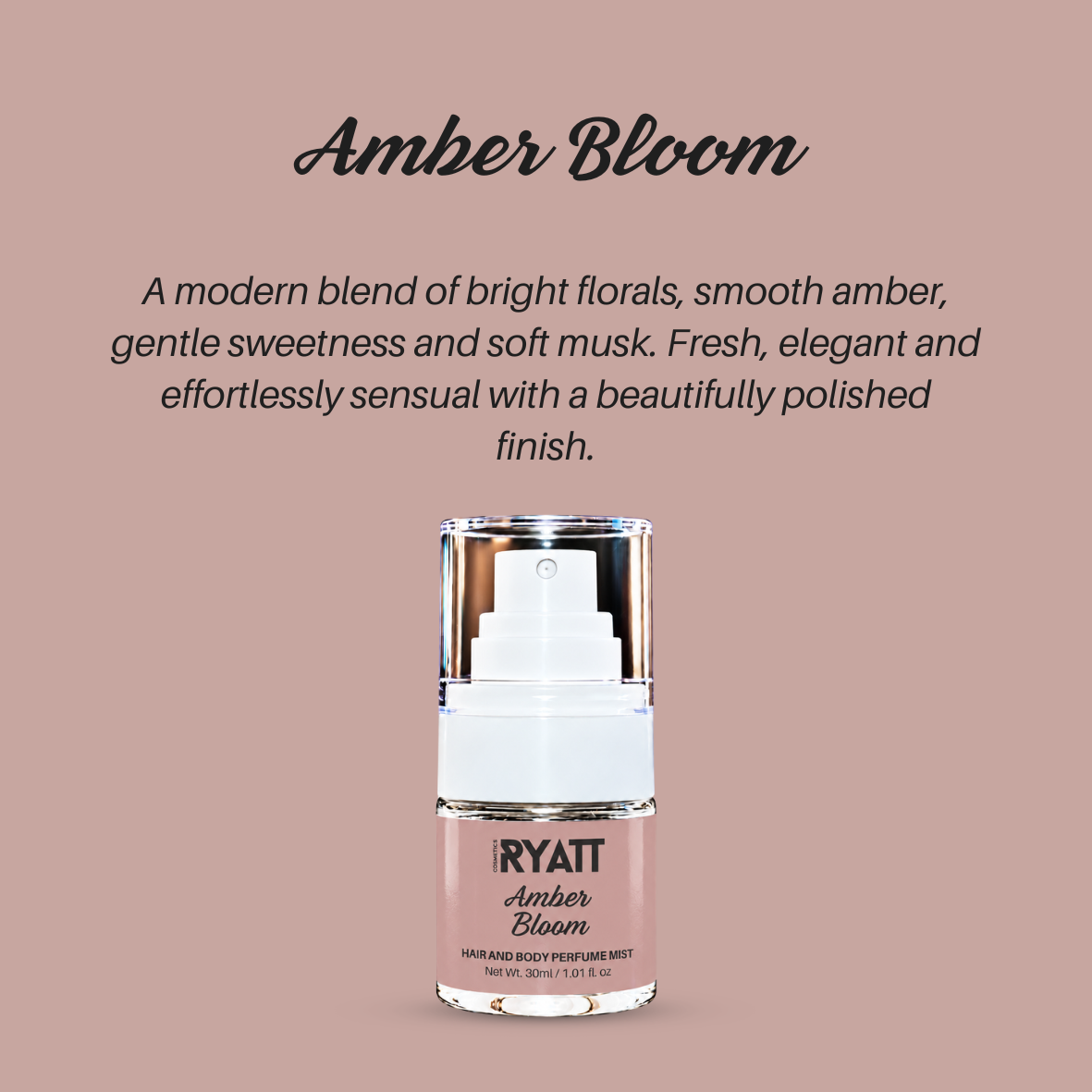 Ryatt Cosmetics 30ml Hair and Body Perfume Mist