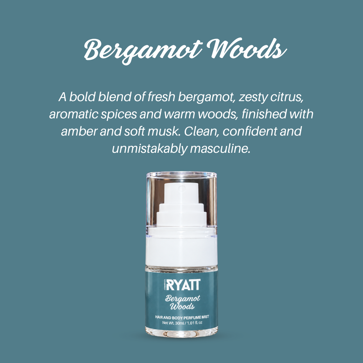 Ryatt Cosmetics 30ml Hair and Body Perfume Mist