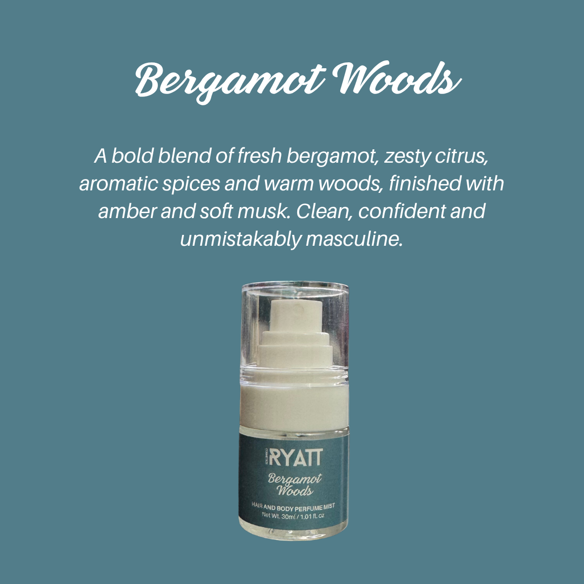 Ryatt Cosmetics 30ml Hair and Body Perfume Mist
