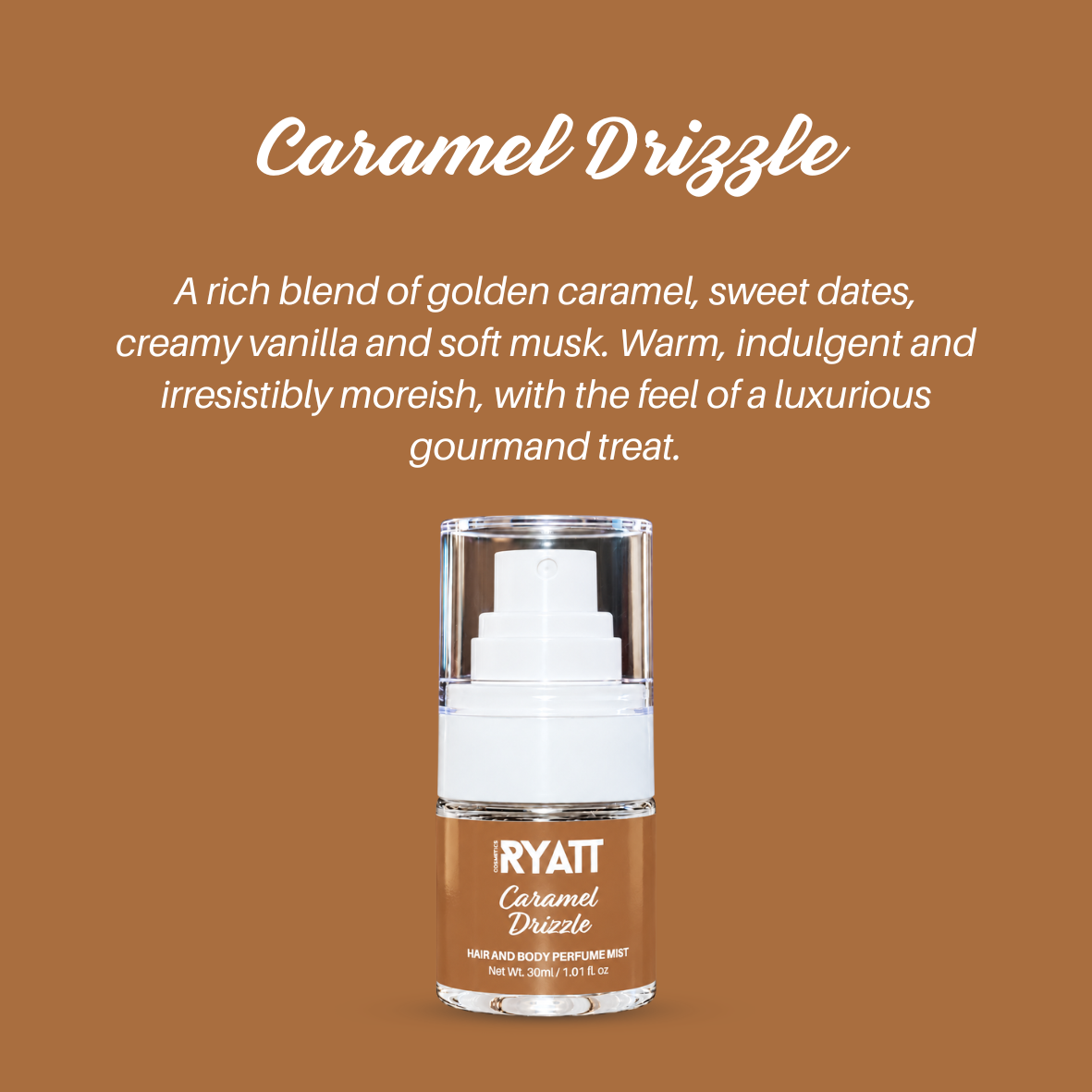 Ryatt Cosmetics 30ml Hair and Body Perfume Mist