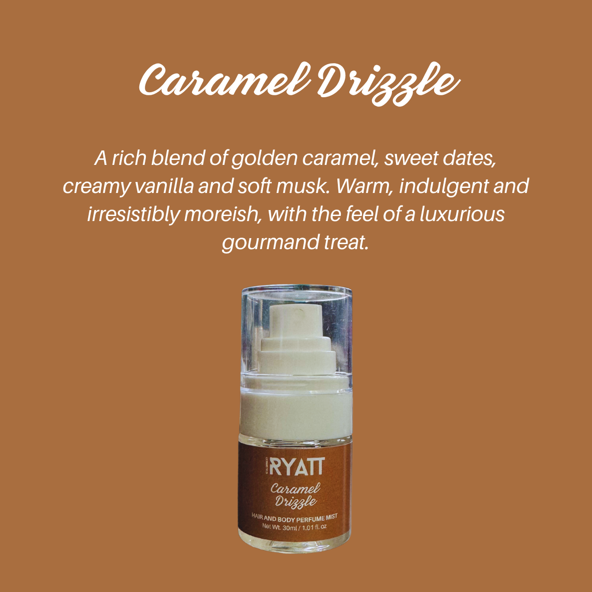 Ryatt Cosmetics 30ml Hair and Body Perfume Mist