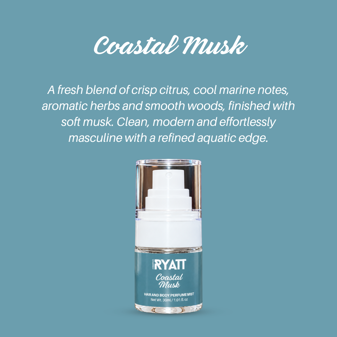 Ryatt Cosmetics 30ml Hair and Body Perfume Mist