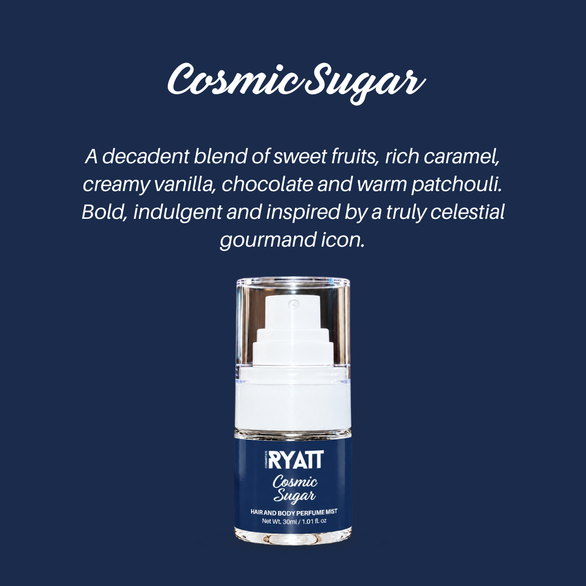Ryatt Cosmetics 30ml Hair and Body Perfume Mist