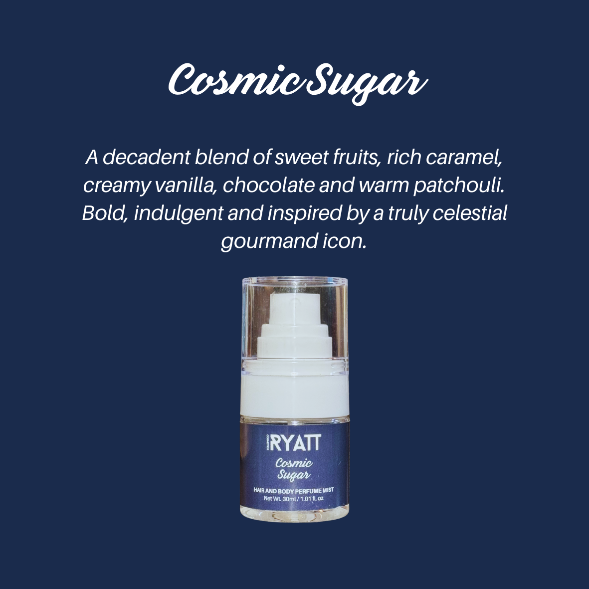 Ryatt Cosmetics 30ml Hair and Body Perfume Mist