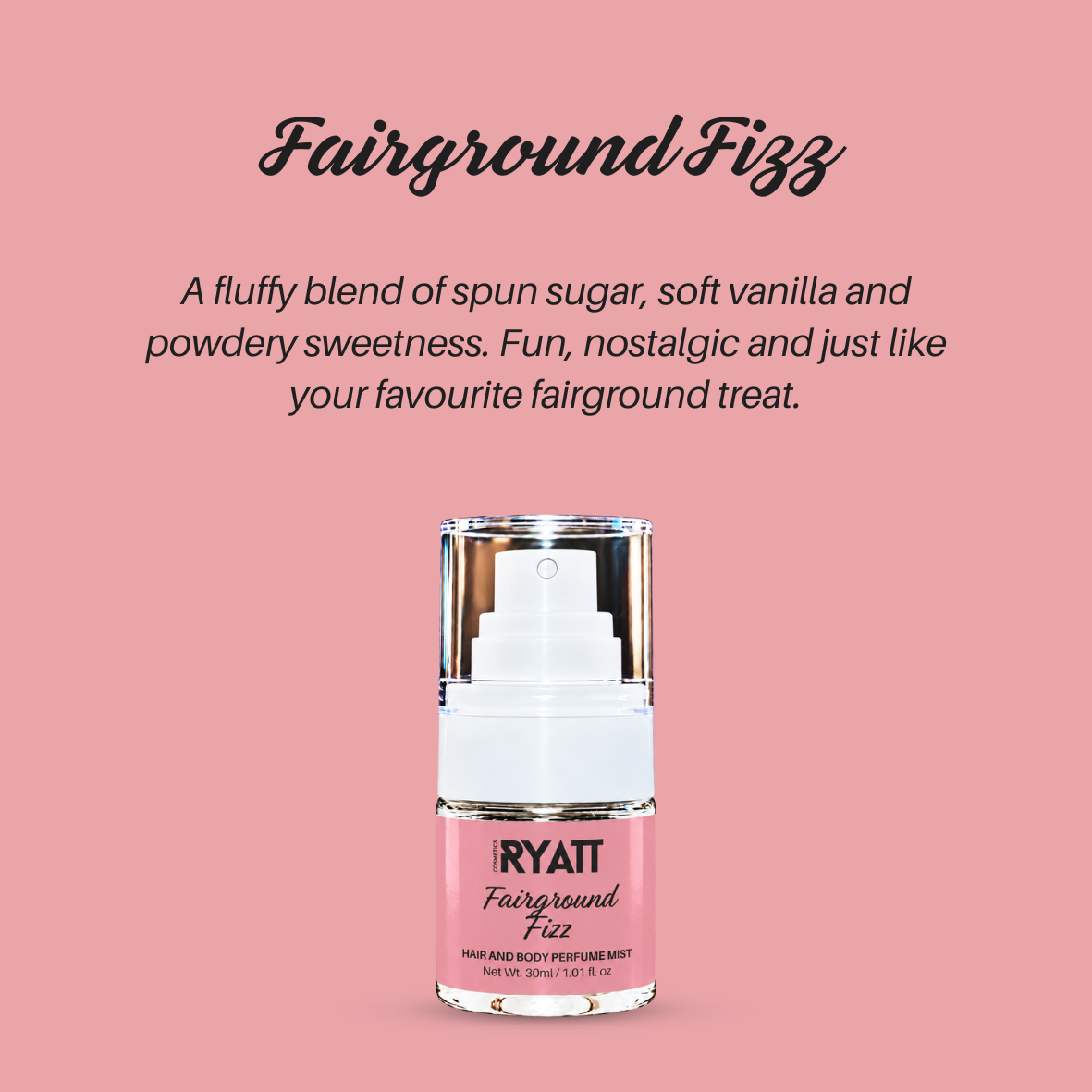 Ryatt Cosmetics 30ml Hair and Body Perfume Mist