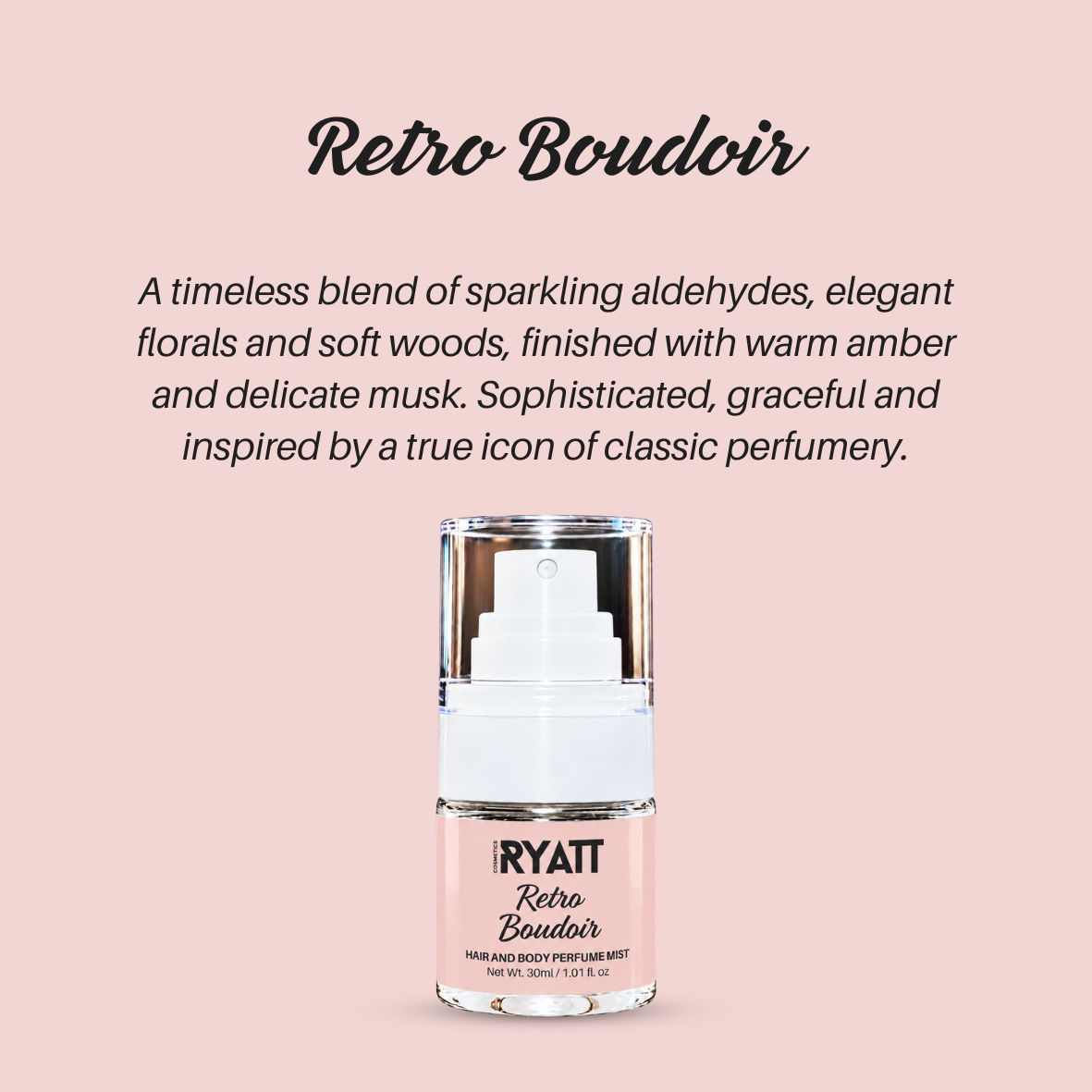 Ryatt Cosmetics 30ml Hair and Body Perfume Mist