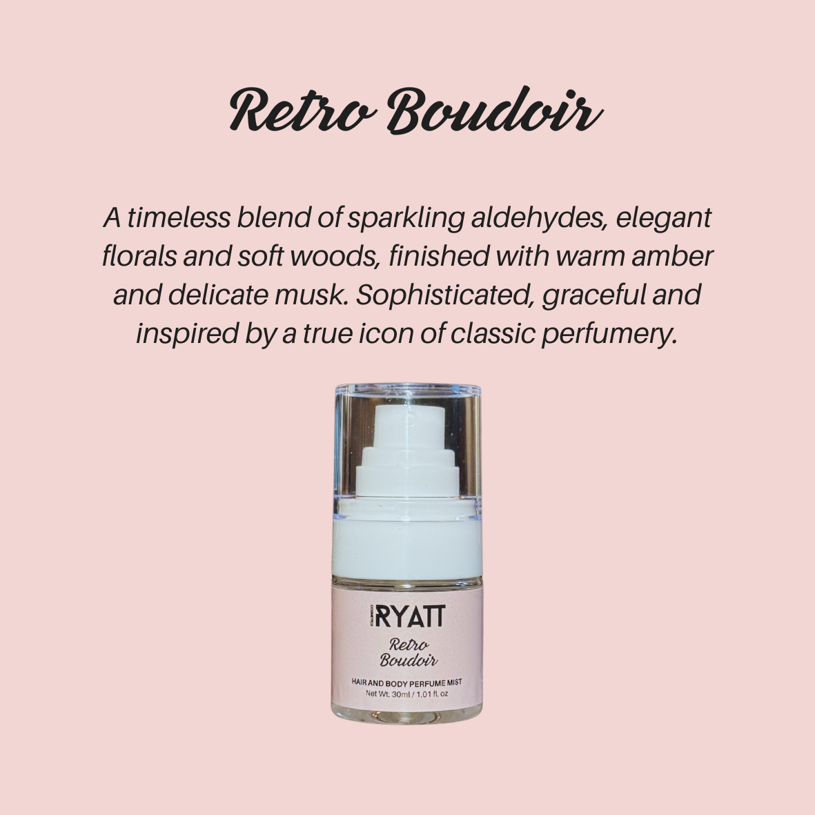 Ryatt Cosmetics 30ml Hair and Body Perfume Mist