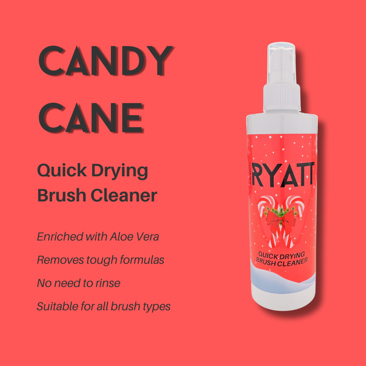 Ryatt Cosmetics Christmas Makeup Brush Cleaner Spray - Ryatt Cosmetics Ltd