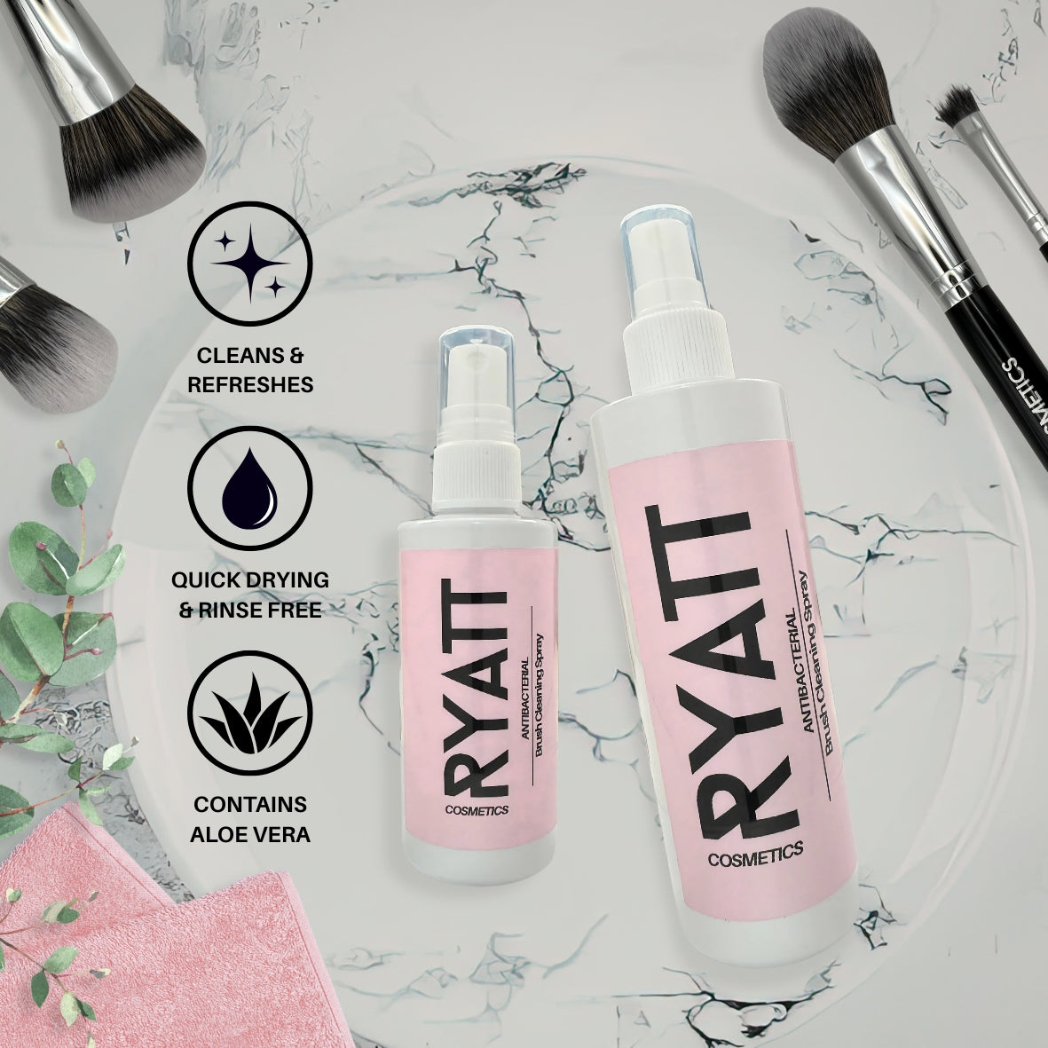 Ryatt Cosmetics Cherry Crush Makeup Brush Cleaner Spray