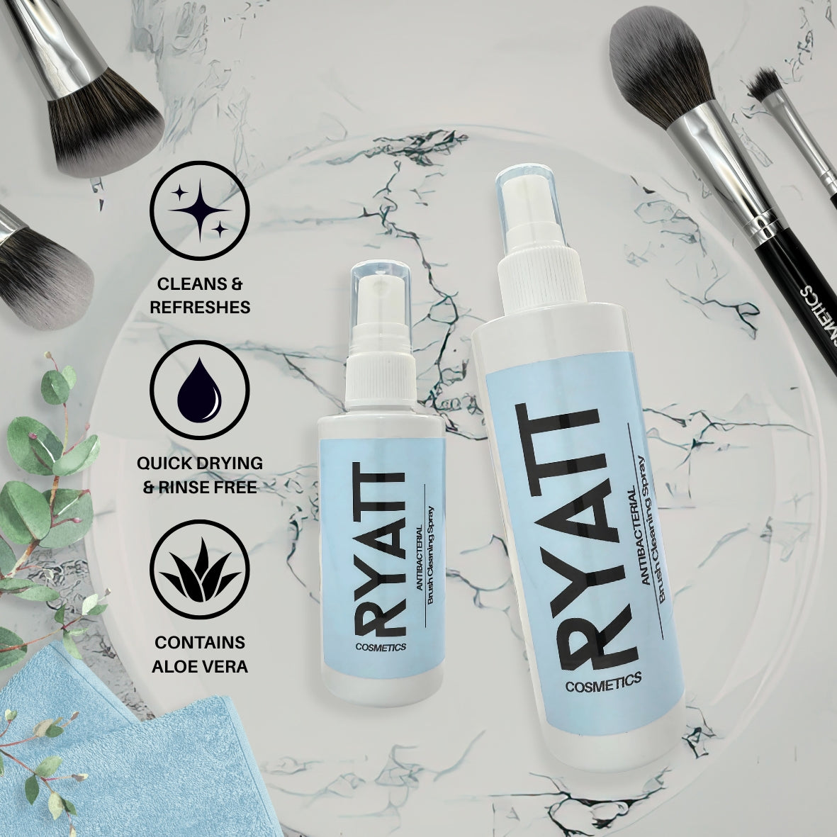 Ryatt Cosmetics Fairy Fizz Makeup Brush Cleaner Spray