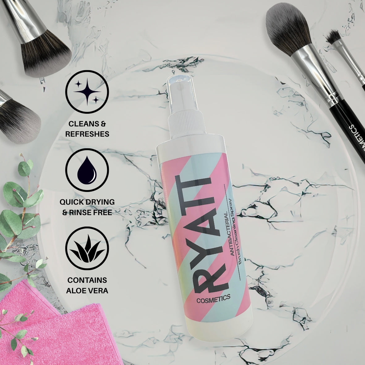 Ryatt Cosmetics Sweet Shop Makeup Brush Cleaner Spray 250ml
