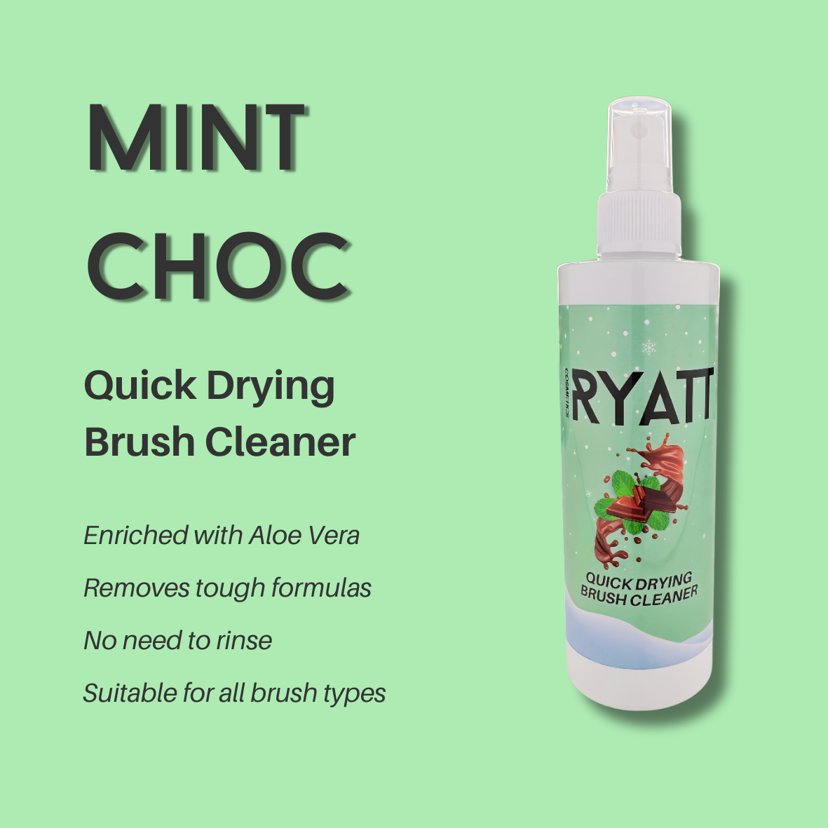 Ryatt Cosmetics Christmas Makeup Brush Cleaner Spray - Ryatt Cosmetics Ltd