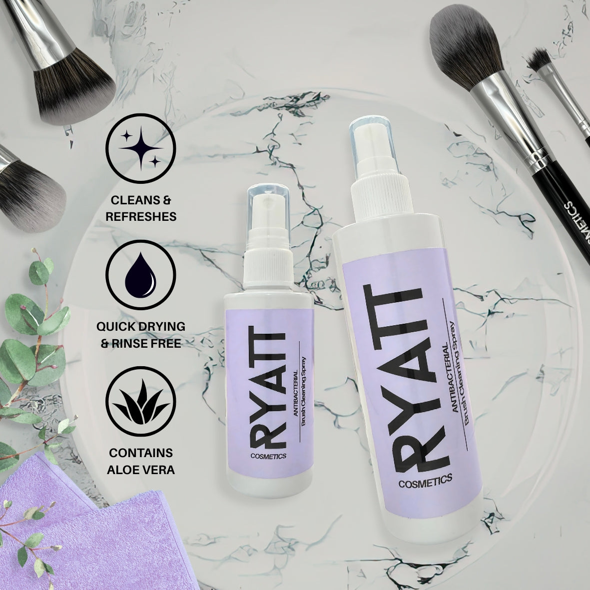 Ryatt Cosmetics Summer Sol Makeup Brush Cleaner Spray
