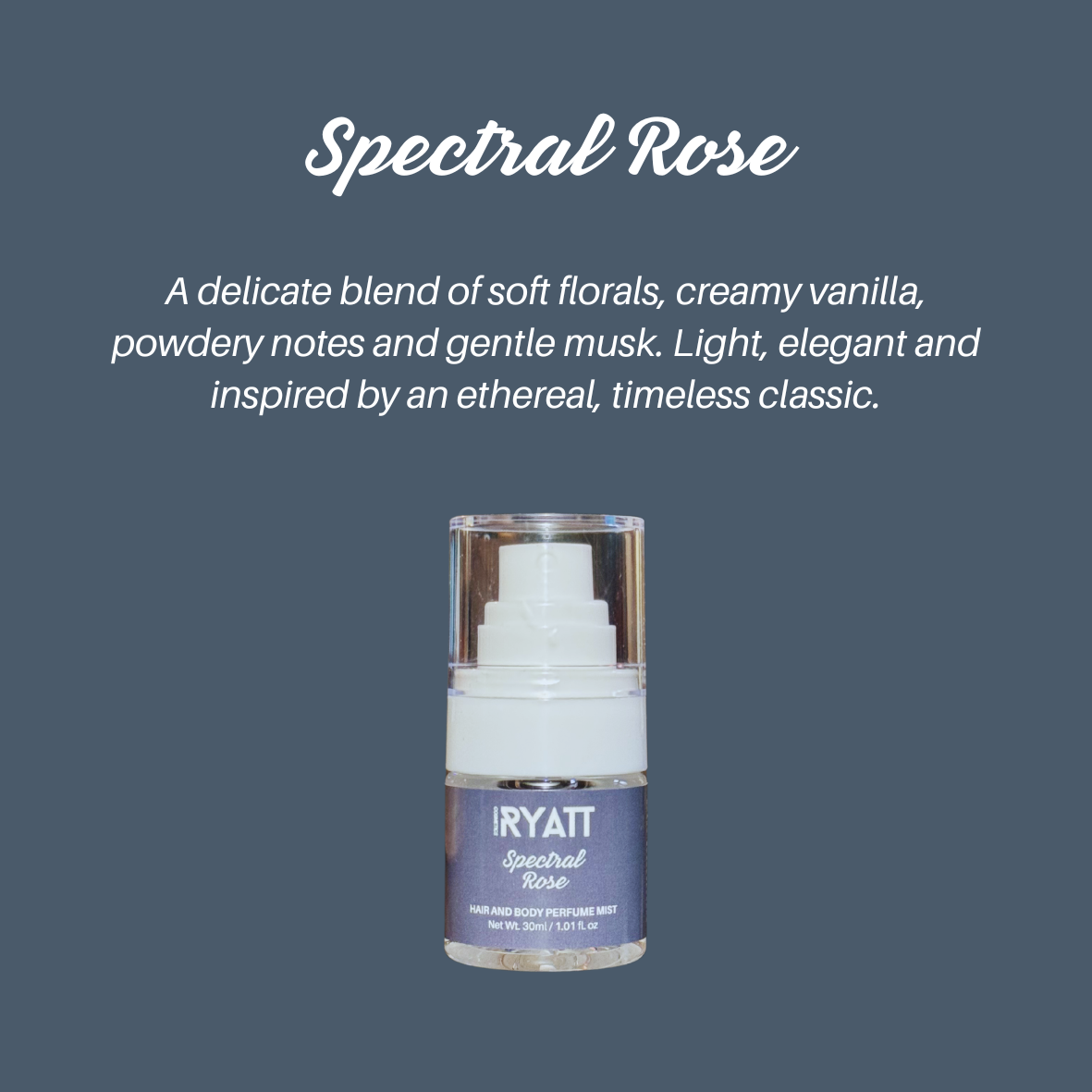 Ryatt Cosmetics 30ml Hair and Body Perfume Mist