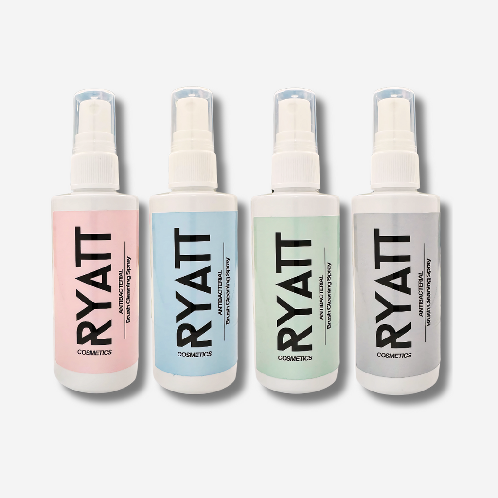 Ryatt Cosmetics Makeup Brush Cleaner Spray Bundle, 4x100ml