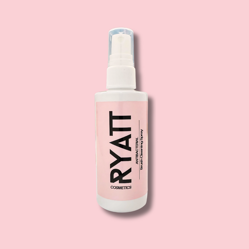 Ryatt Cosmetics quick drying makeup brush cleaning spray bottle