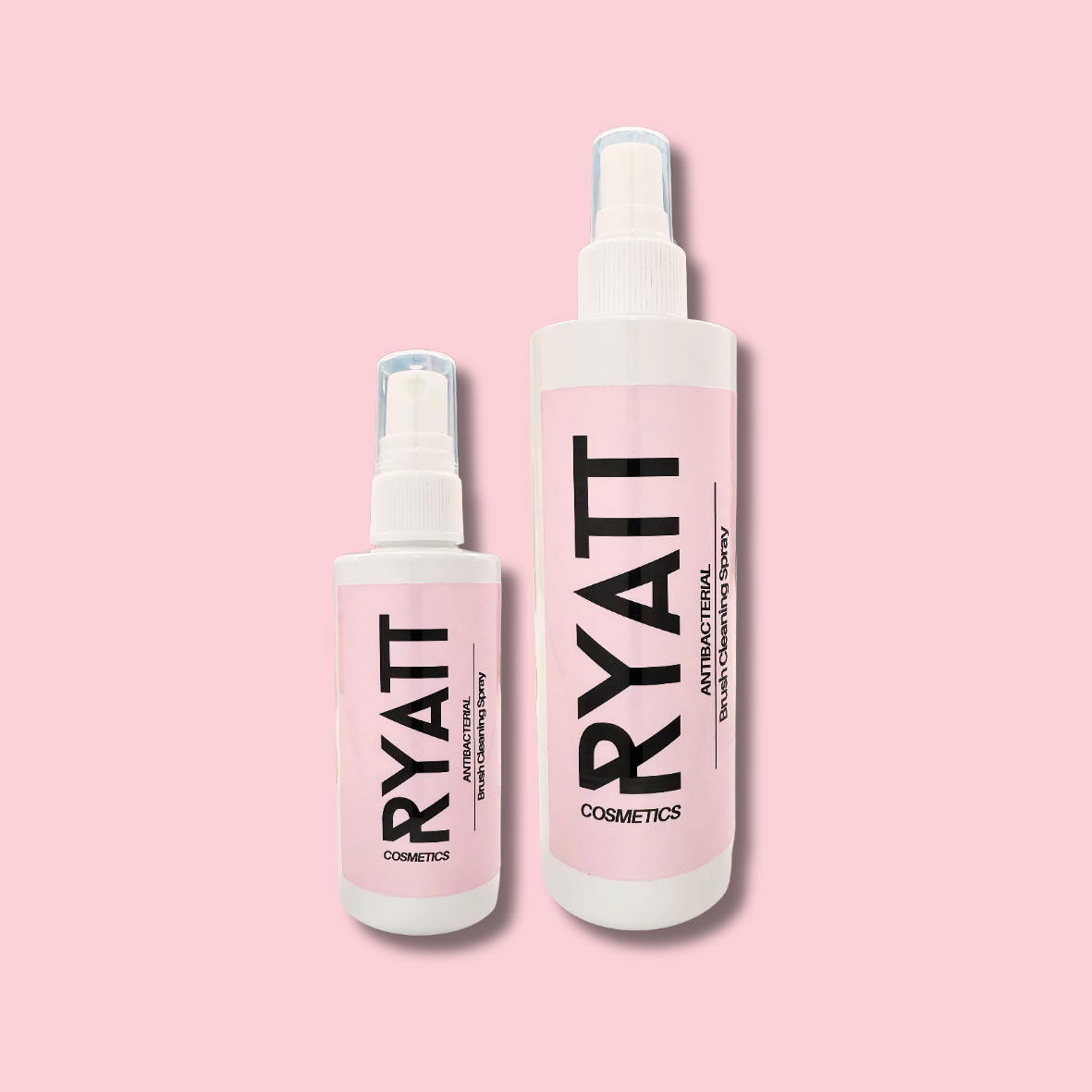 Ryatt Cosmetics quick drying makeup brush cleaning spray bottle