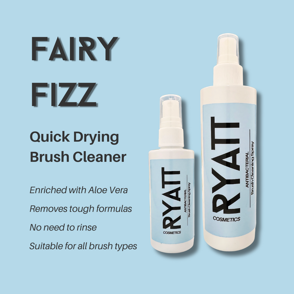 Ryatt Cosmetics quick drying makeup brush cleaning spray bottle
