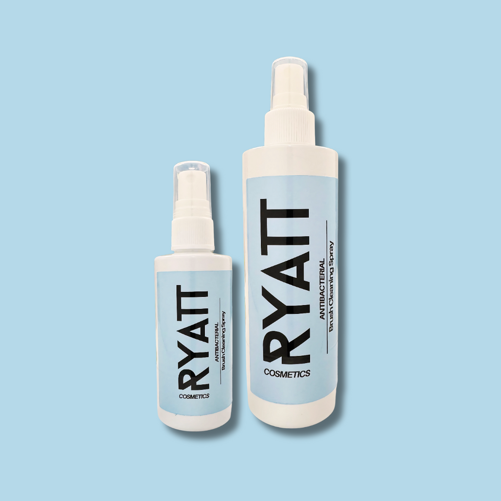 Ryatt Cosmetics quick drying makeup brush cleaning spray bottle