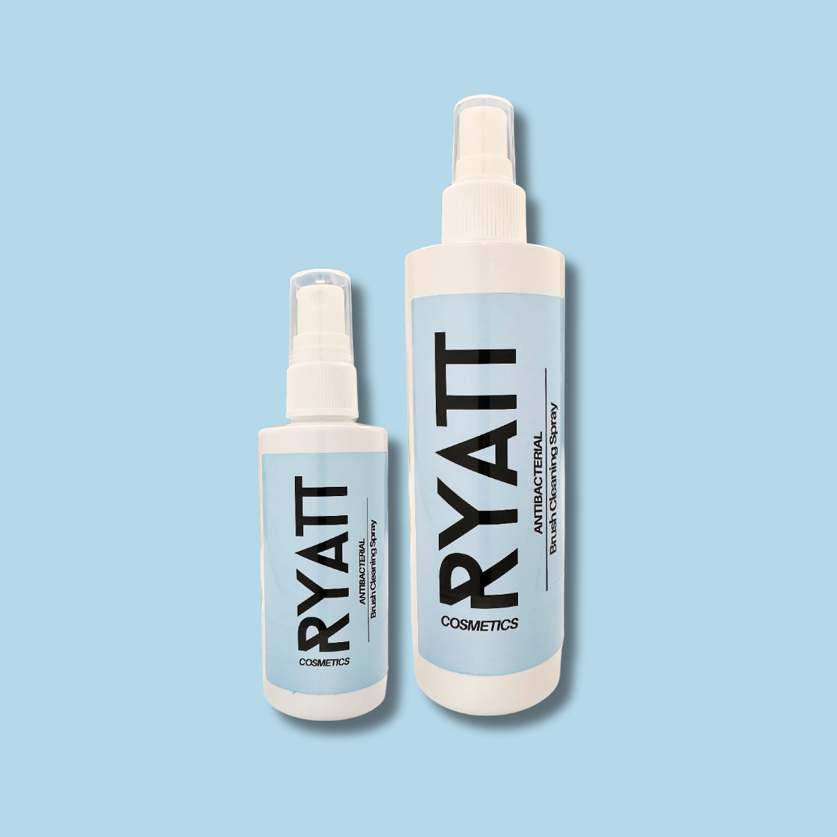 Ryatt Cosmetics quick drying makeup brush cleaning spray bottle