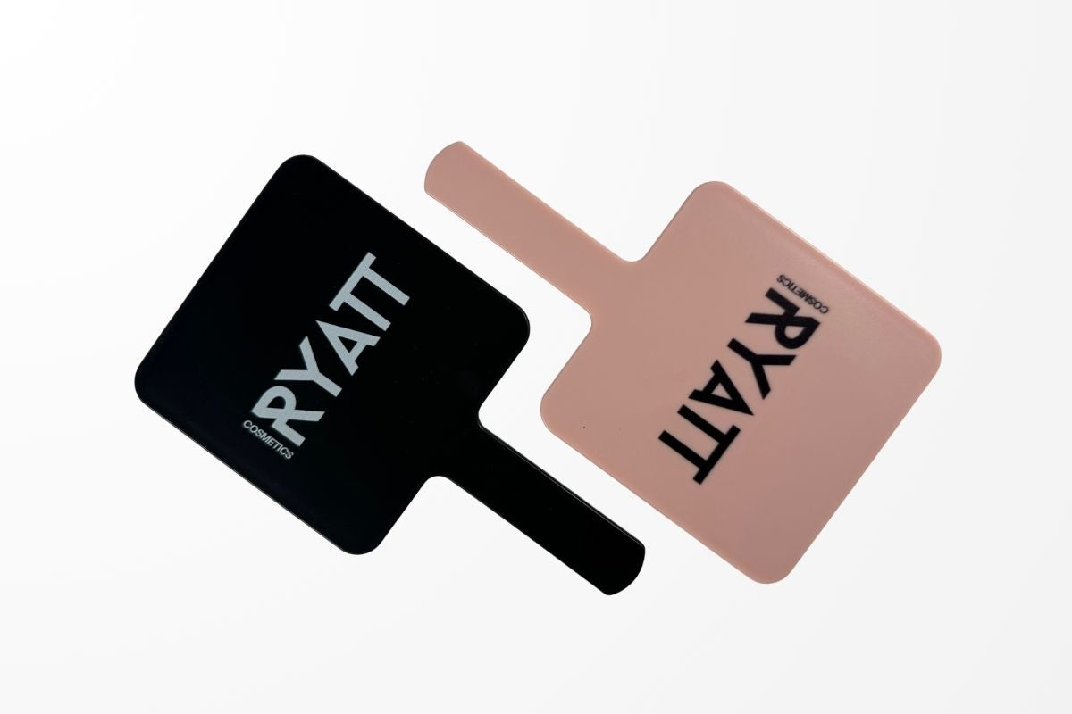 Ryatt Cosmetics Original Handheld Mirrors in Black and Pink