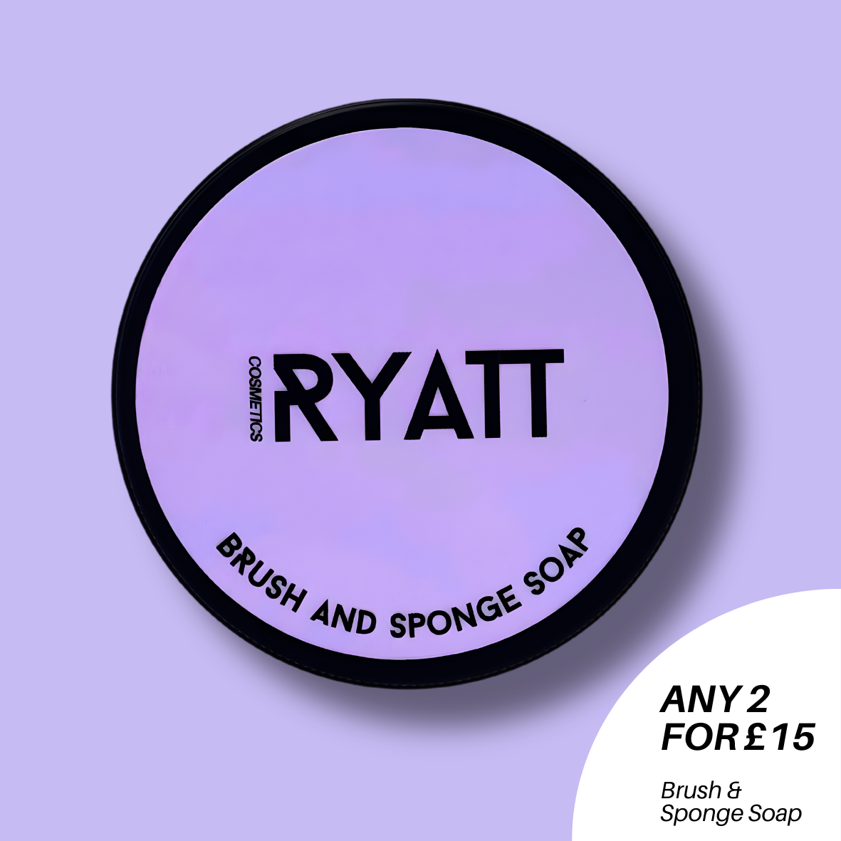 Ryatt Cosmetics brush and sponge soap 100g