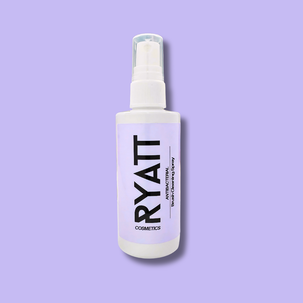 Ryatt Cosmetics quick drying makeup brush cleaner spray bottle