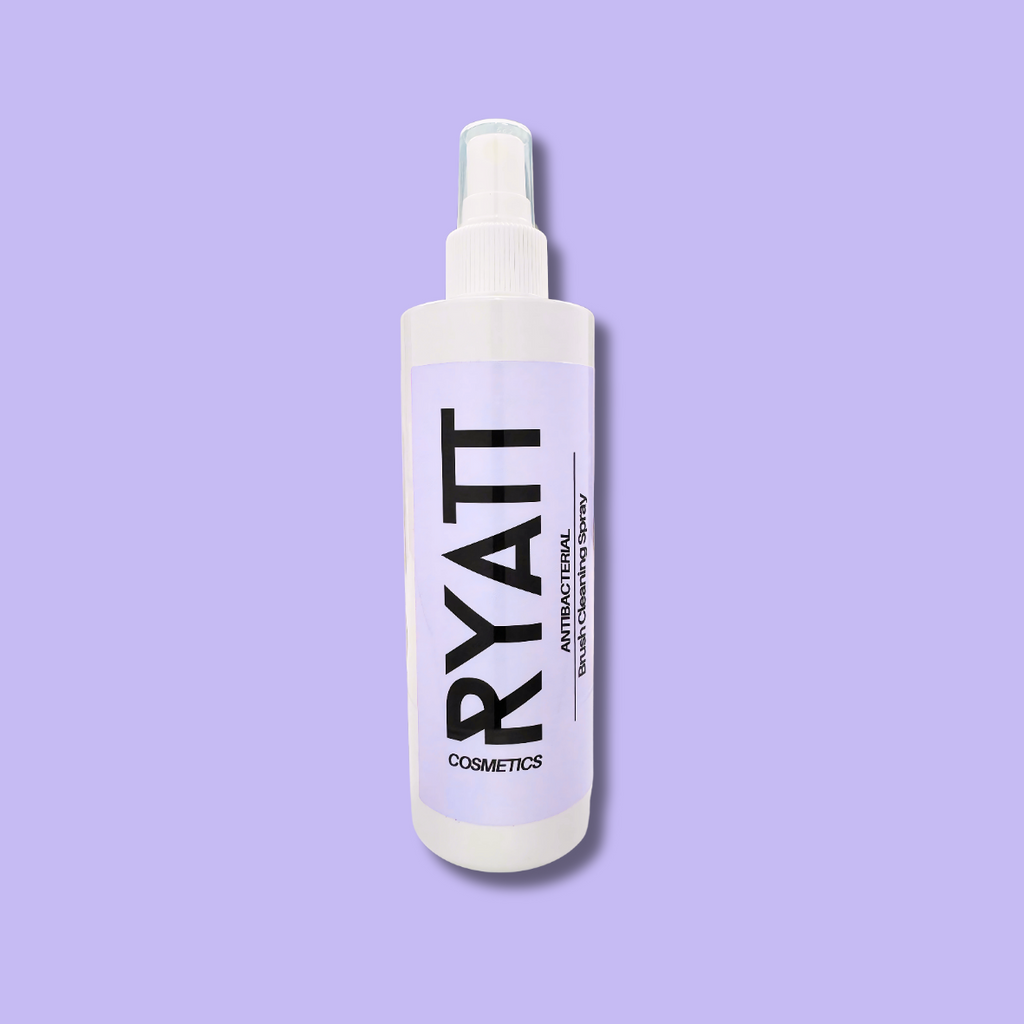 Ryatt Cosmetics quick drying makeup brush cleaner spray bottle