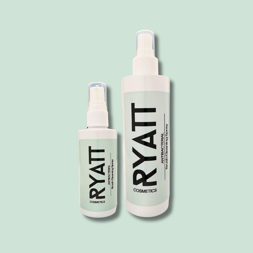 Ryatt Cosmetics quick drying makeup brush cleaning spray bottle