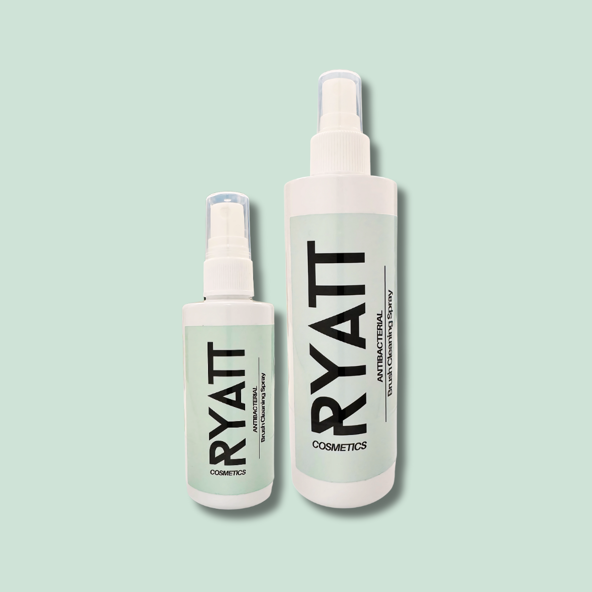 Ryatt Cosmetics quick drying makeup brush cleaning spray bottle